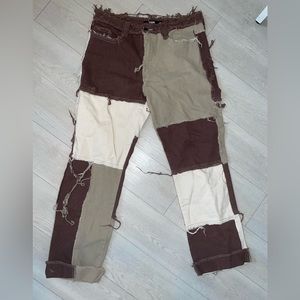 Jaded London Patchwork Pants